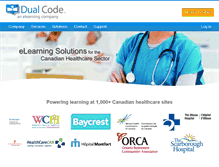 Tablet Screenshot of dualcode.com